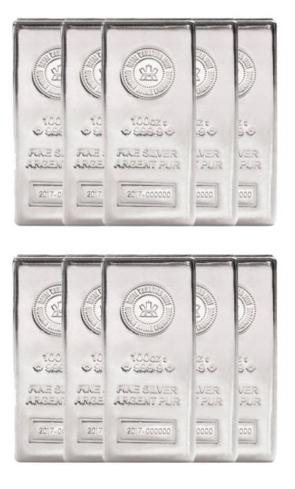 100 oz silver bars