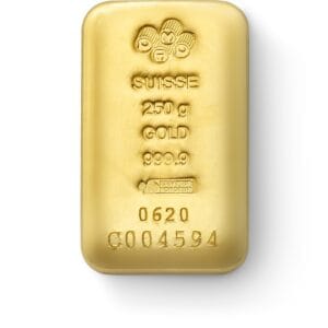 250 gram Gold Bar