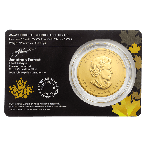 1 oz 2015 Call of the Wild Series: Canadian Cougar Gold Coin | Royal Canadian Mint canadian cougar