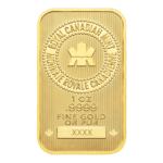 1 oz gold bar Royal Canadian Mint