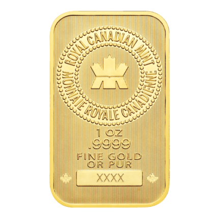 1 oz gold bar Royal Canadian Mint