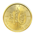 1 oz 2019 Canadian Maple Leaf 40th Anniversary Gold Coin | canadian one ounce gold coin