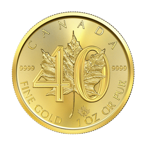 1 oz 2019 Canadian Maple Leaf 40th Anniversary Gold Coin | canadian one ounce gold coin 1 oz 2019 Canadian Maple Leaf 40th Anniversary Gold Coin | canadian one ounce gold coin