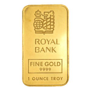  1 oz Royal Bank of Canada Gold Bar | Johnson Matthey Gold Bar