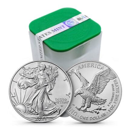 Buy 2024 1 Oz American Silver Eagle Roll/Tube (BU)