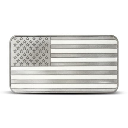 10 oz SilverTowne American Flag Bar