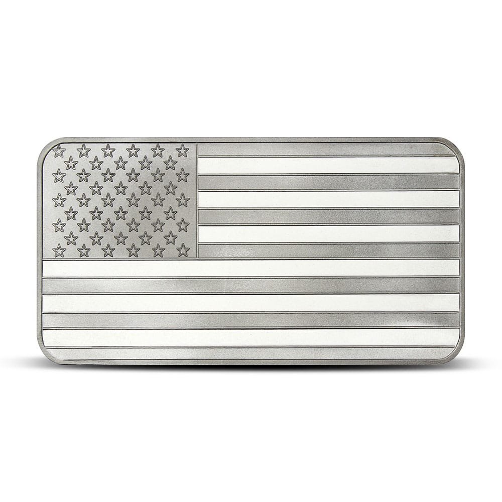 293964_front 10 oz SilverTowne American Flag Bar