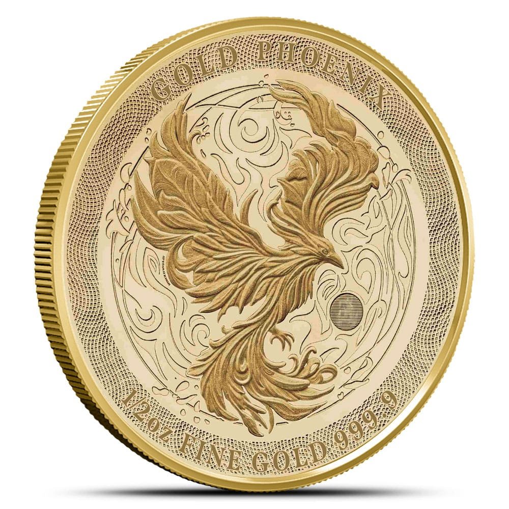 6346841_front 2025 Niue Gold Phoenix Coin featuring the mythical phoenix design