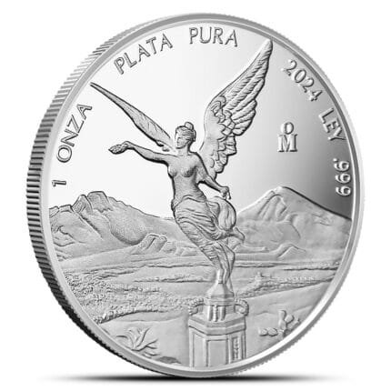 2024 1 oz Proof Mexican Silver Libertad Coin in capsule