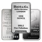 1 oz Palladium Bar