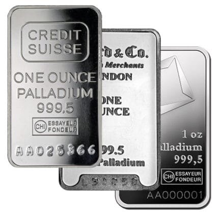 1 oz Palladium Bar