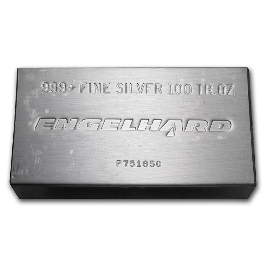 100-oz-silver-bar-engelhard-struck-w-original-plastic_61773_Obv 100 oz Engelhard Silver Bar
