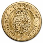 St. Helena 1/4 oz Gold £25 Rose Crown Guinea BU
