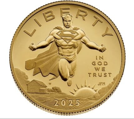 Comic Art 24-Karat Gold Proof Coin – Superman in Pure Gold