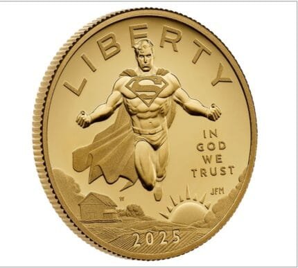 Comic Art 24-Karat Gold Proof Coin – Superman in Pure Gold