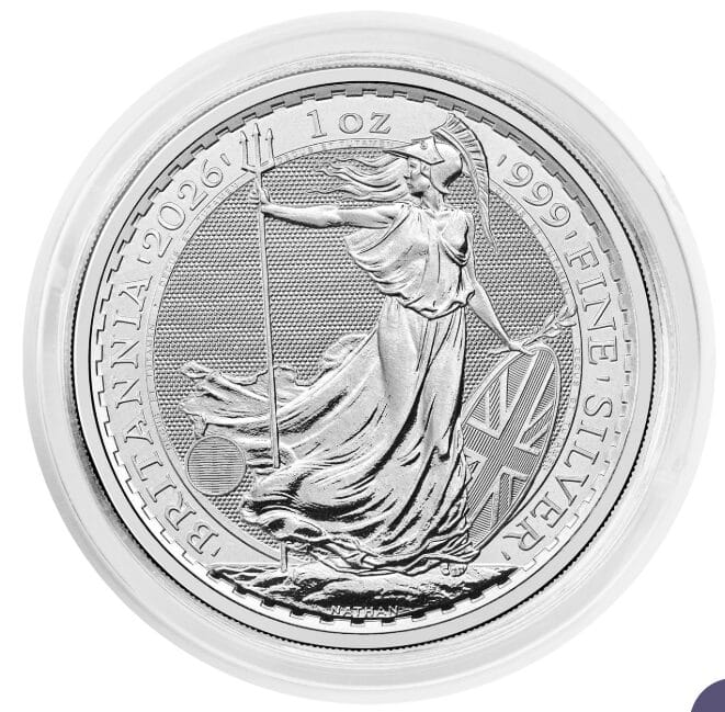 2026 Britannia 1 oz Silver Bullion Coin Tube – 50 Coins