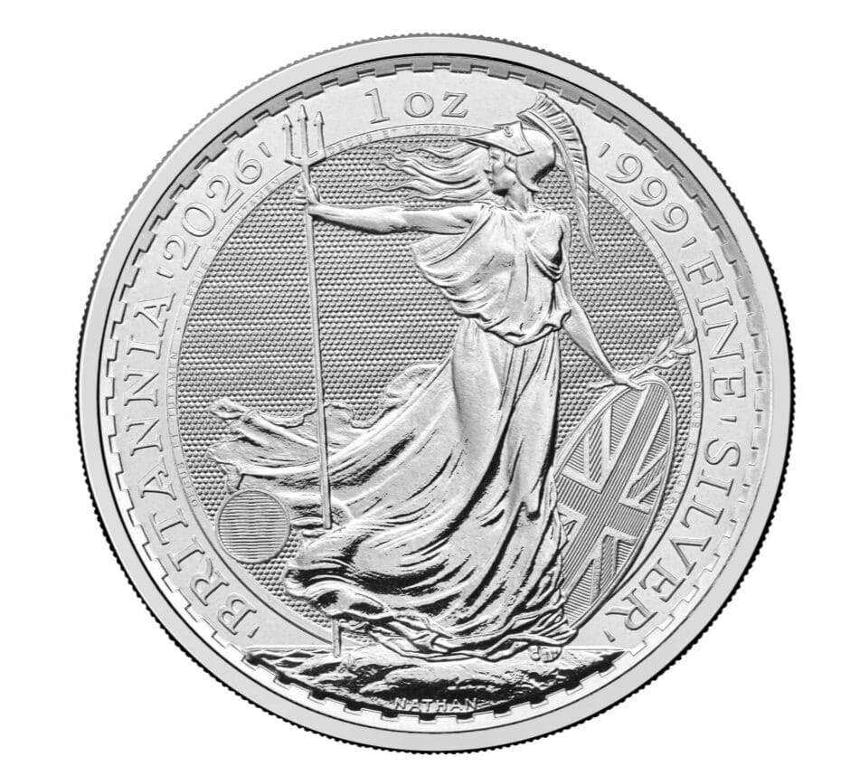 2026 Britannia 1 oz Silver Bullion Coin Tube – 50 Coins