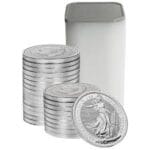 2026 Britannia 1 oz Silver Bullion Coin Tube – 50 Coins