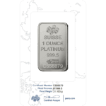 Lady Fortuna Platinum Minted Bar 1 oz