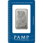 Lady Fortuna Platinum Minted Bar 1 oz