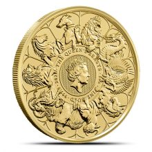 2021 1 oz British Gold Queen’s Beast Collection Coin Brilliant Uncirculated gold bullion coin